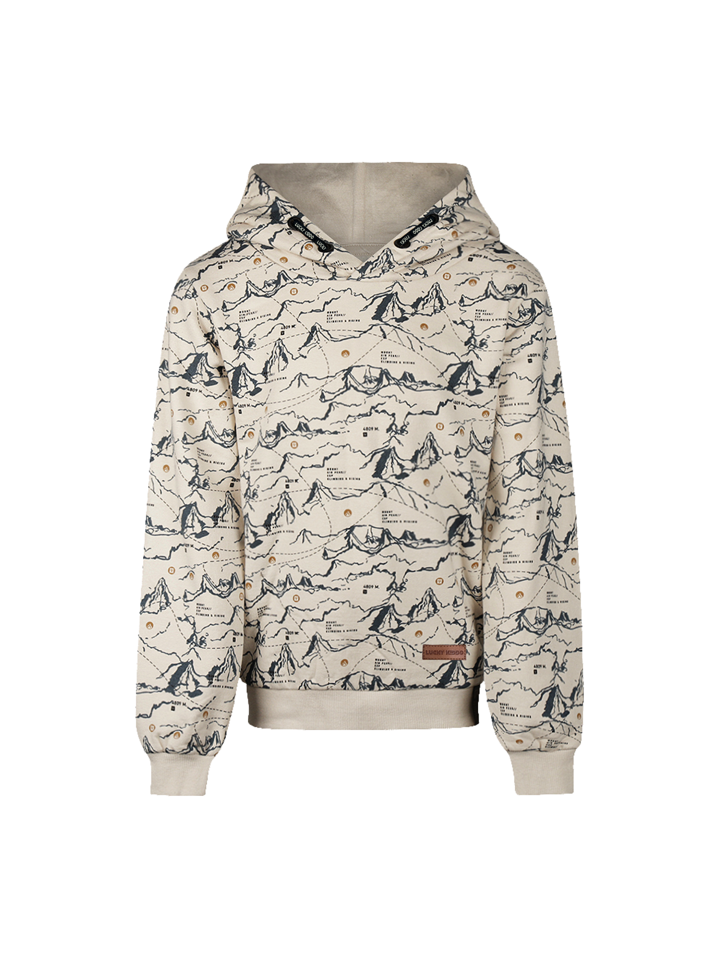 Mountain Magic | Fantovski pulover s kapuco – podložen