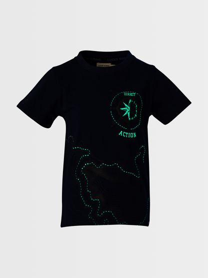 Magic Compass | Fantovska majica s kratkimi rokavi Glow in the dark - Lucky Kiddo SI 