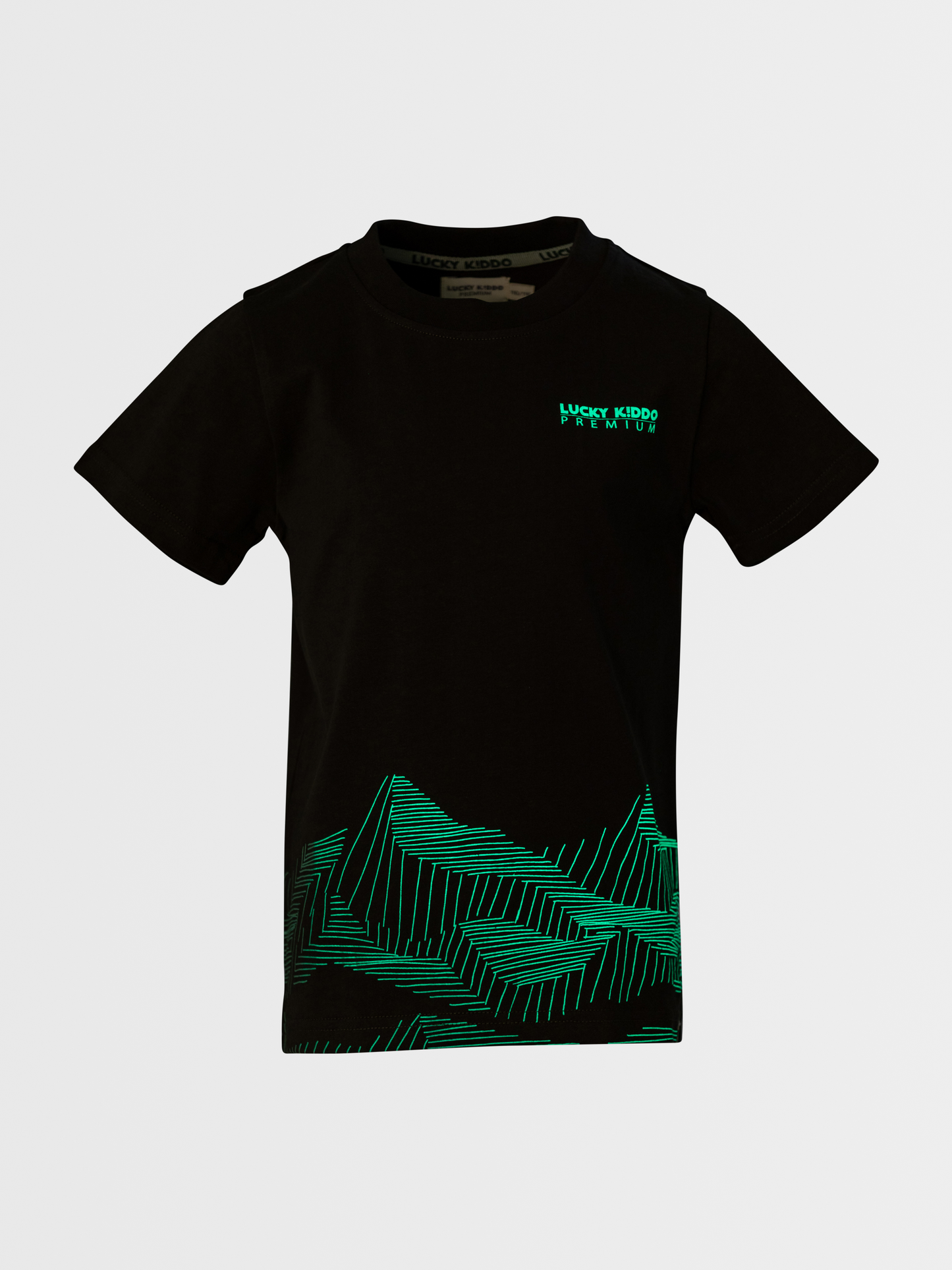 Magic Mountains | Fantovska majica s kratkimi rokavi Glow in the dark - Lucky Kiddo SI 