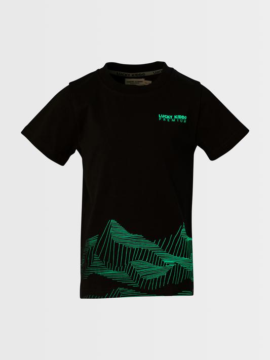 Magic Mountains | Fantovska majica s kratkimi rokavi Glow in the dark - Lucky Kiddo SI 