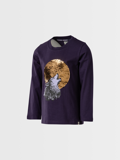 Mystic Wolf | Fantovska majica z dolgimi rokavi