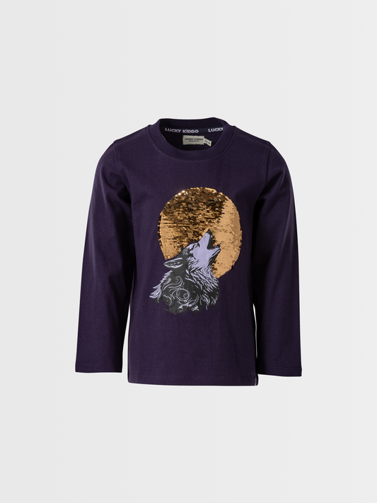 Mystic Wolf | Fantovska majica z dolgimi rokavi