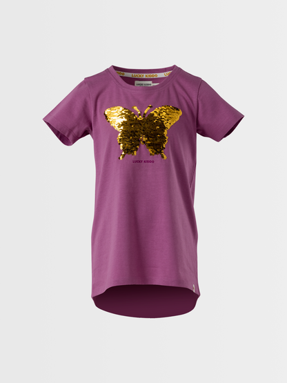 Butterfly Magic | Dekliška tunika s kratkimi rokavi