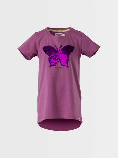 Butterfly Magic | Dekliška tunika s kratkimi rokavi