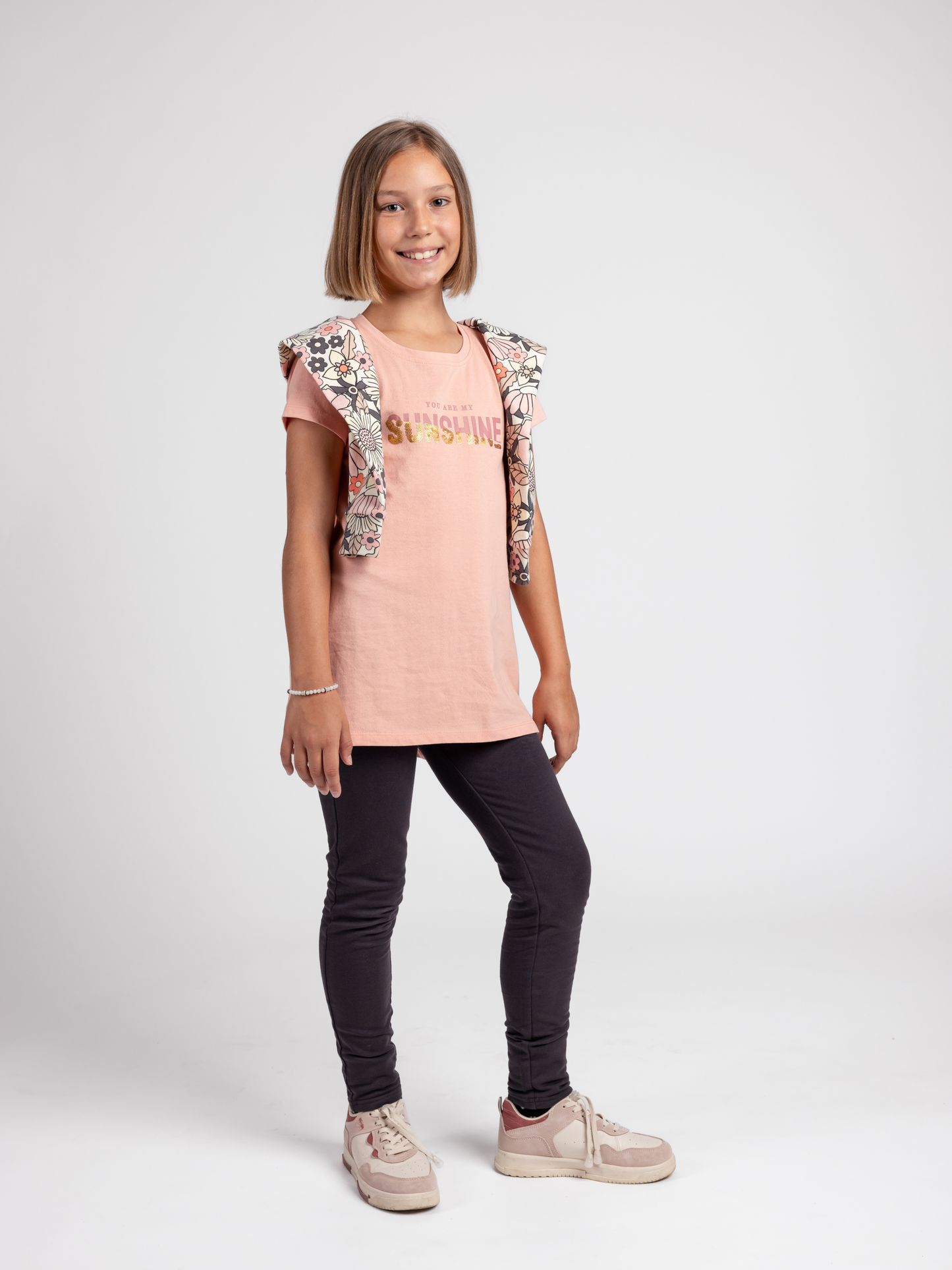 Sunshine | Dekliška tunika s kratkimi rokavi - Lucky Kiddo SI 