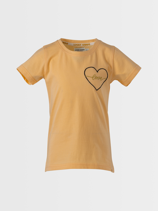 Heart Love | Dekliška majica s kratkimi rokavi - Lucky Kiddo SI 