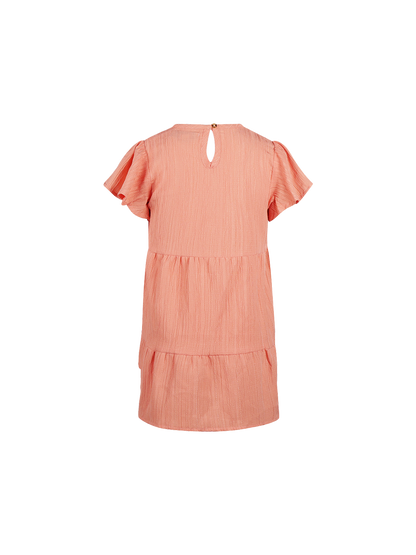Orange Bloom | Dekliška obleka s kratkimi rokavi