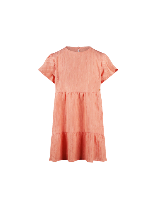 Orange Bloom | Dekliška obleka s kratkimi rokavi