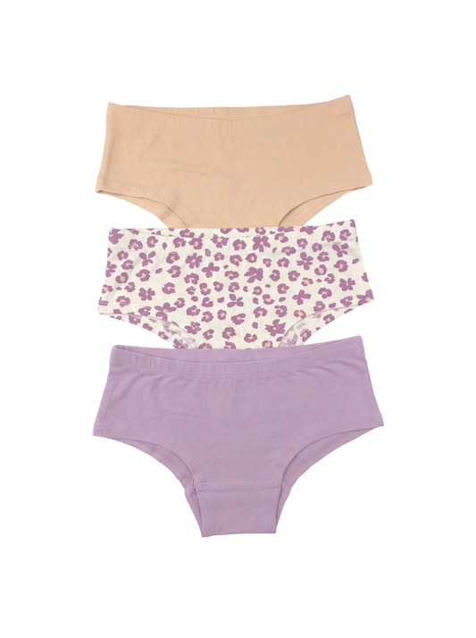 Lilac Flowers | Dekliške hipster spodnjice (3x)