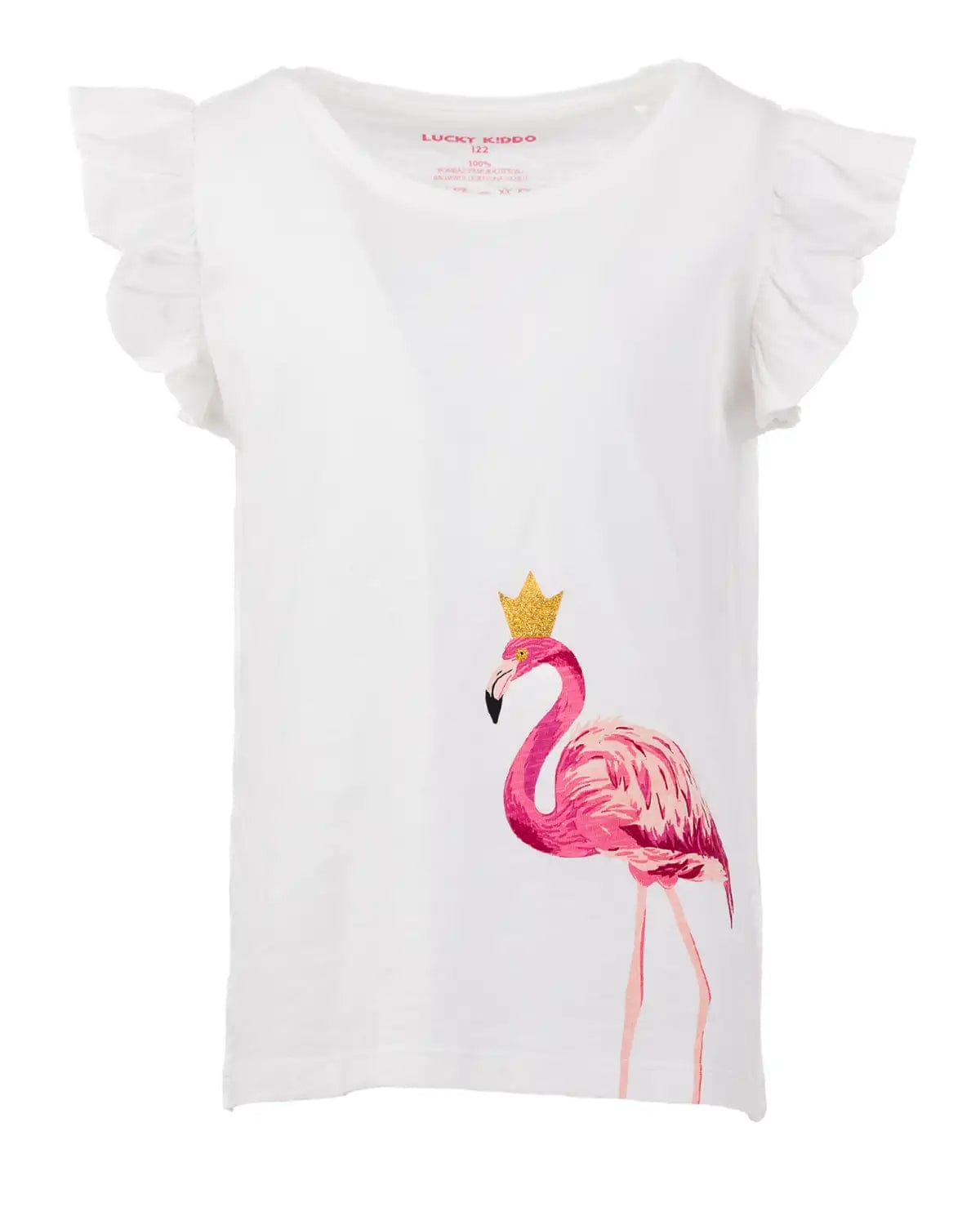 Dekliška kratka majica White Flamingo - Lucky Kiddo SI 