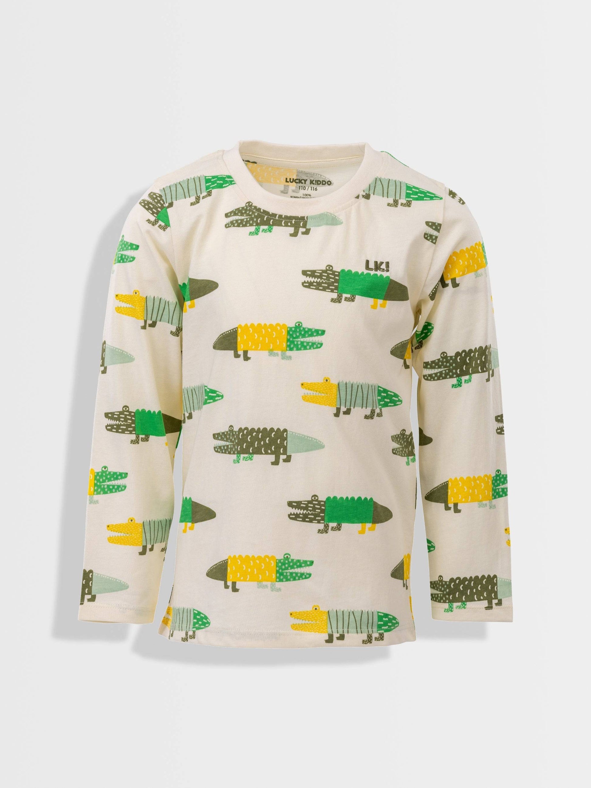 Majica z dolgimi rokavi Crocodile - Lucky Kiddo SI 